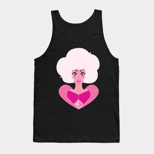 Pink Diamond Tank Top by sammiesque